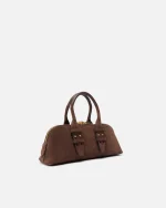 SMALL ESCAPE BOWLING SUEDE HORIZONTAL BAG PINKO - Image 3