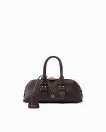 ESCAPE BOWLING BAG HORIZONTAL SHEEP BIG FULL GRAIN LEATHER PINKO