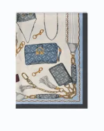 LIMBO FOULARD TWILL STAMPA BORSE MULTIBLUE PINKO - Image 2