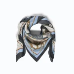 LIMBO FOULARD TWILL STAMPA BORSE MULTIBLUE PINKO