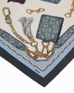 LIMBO FOULARD TWILL STAMPA BORSE MULTIBLUE PINKO - Image 5