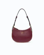 HALF MOON MINI STUDS VITELLO PINKO
