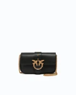 SMALL LEATHER LOVE BAG POCKET PINKO - Image 2