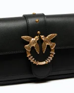 SMALL LEATHER LOVE BAG POCKET PINKO - Image 4
