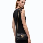 SMALL LEATHER LOVE BAG POCKET PINKO