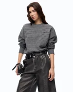 MONACI MAGLIA SWEATER FULL STRASS PINKO