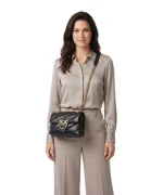 MINI LOVE BAG PUFF NEW BUCKLE SHEEP NAPPA PINKO - Image 2