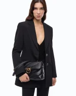 LOVE BAG PUFF MAXI QUILT NEW BUCKLE PINKO - Image 4