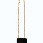 SUEDE POCKET NECKLACE PINKO