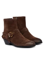 JANE ANKLE BOOTS SUEDE BRUSHED COW PINKO - Image 2