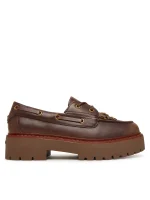 MARGARET MOCASSINS BRUSHED CALF LEATHER PINKO