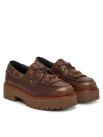 MARGARET MOCASSINS BRUSHED CALF LEATHER PINKO - Image 2