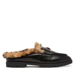 NORA SABOT LUX CALF LEATHER/LINING FUR PINKO