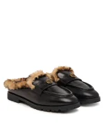 NORA SABOT LUX CALF LEATHER/LINING FUR PINKO - Image 2