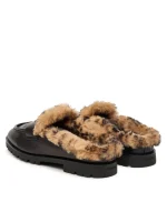 NORA SABOT LUX CALF LEATHER/LINING FUR PINKO - Image 3