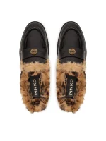NORA SABOT LUX CALF LEATHER/LINING FUR PINKO - Image 4