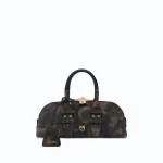 BOWLING BAG HORIZONTAL SUEDE PINKO
