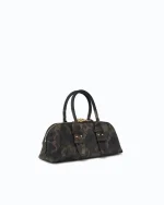 BOWLING BAG HORIZONTAL SUEDE PINKO - Image 2