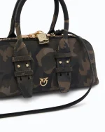 BOWLING BAG HORIZONTAL SUEDE PINKO - Image 3