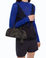 BOWLING BAG HORIZONTAL SUEDE PINKO - Image 4