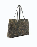 SUEDE SHOPPER BAG WITH STUDS PINKO - Image 2