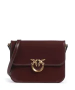 LOVE BOXY LEATHER CROSSBODY BAG PINKO