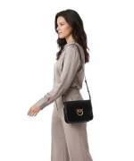 LOVE BOXY LEATHER CROSSBODY BAG PINKO - Image 5