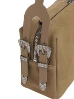 24 CLASSIC KEEPER SUEDE LEATHER BAG PINKO - Image 2