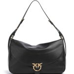 LOVE SATCHEL BIG HOBO LEATHER BAG PINKO