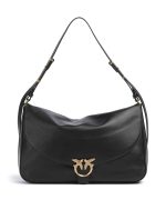LOVE SATCHEL BIG HOBO LEATHER BAG PINKO