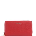 METALLIC SOFT WALLET LEATHER COCCINELLE
