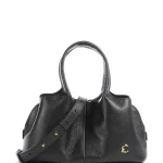 NELL HANDBAG LEATHER NOIR COCCINELLE