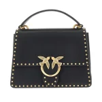 TOP HANDLE LIGHT LOVE ONE HANDBAG WITH SMALL STUDS PINKO
