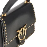 TOP HANDLE LIGHT LOVE ONE HANDBAG WITH SMALL STUDS PINKO - Image 3